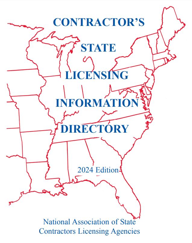 2024 Contractor's State Licensing Information Directory – NASCLA Bookstore