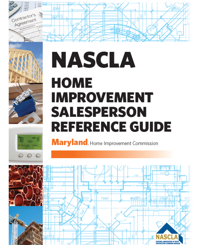 Maryland Home Improvement Salesperson, 5th Edition – NASCLA Bookstore